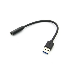 컴스 USB 3.1 C타입 F to 3.0 A M 변환젠더 케이블 20cm, 1개, BT253