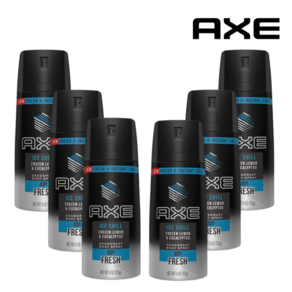 AXE 악스 데오드란트 아이스칠 스프레이 150ml 6개