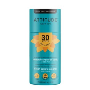 에티튜드(Attitude) 미네랄 선스크린 스틱 SPF 30 베이비&키즈용 2종 85g, 네츄럴, 1개