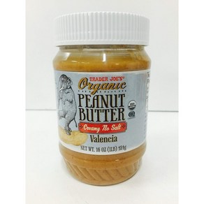 Tade Joe's Oganic Peanut Butte Ceamy No Salt Tade Joe's 유기농 땅콩 버터 크리미 무염, 1개, 498.95g