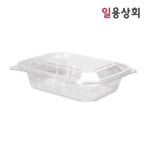 [ILYONG] 일회용 반찬 샐러드 용기 JH 204 대 590ml 100세트 투명, 100개, 1세트