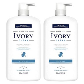 Dove Ivoy Clean Oiginal Body Wash 도브 아이보리 클린 오리지널 바디워시 30oz(887ml) 2팩, 1세트, 887ml