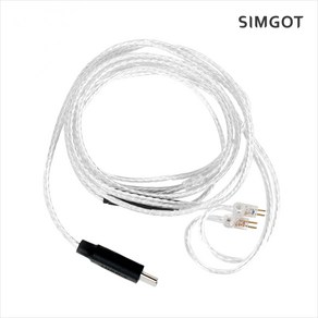 SIMGOT 심갓 LC3T 2pin Type-C타입 무산소동 은도금 케이블, SIMGOT LC3T