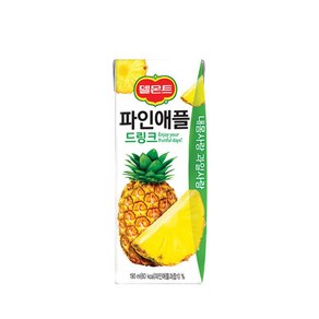 델몬트 드링크팩 파인애플 190ml 48팩, 48개