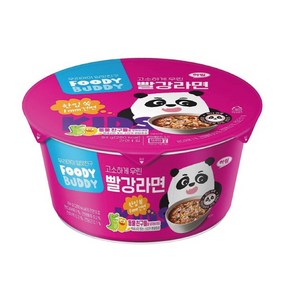 푸디버디 하양 컵라면 80g, 6개