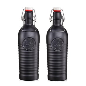 보르미오리 오피치나 컬러 물병 1.2L, 블랙, 2개, 1200ml