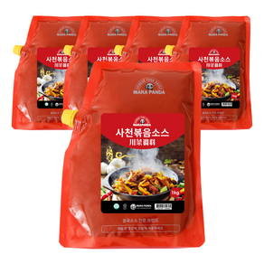 사천볶음소스 업소용 1kg, 5개