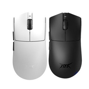 [ XC샵] ATK 열공시리즈 X1 Ultimate 무선 8K 게이밍 마우스 PAW3950 Ulta 경량화 최대30000DPI 500mAh, 화이트