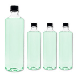 [유페트] 750ml 탄산 일자페트 28파이 126개 뚜껑선택 투명 호프용기 맥주용기, 검정캡