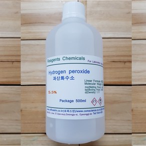 오피스안&컴사이언스 과산화수소5% 450ml묽은과산화수소 Hydogen Peoxide 시약 개인판매불가, 1개