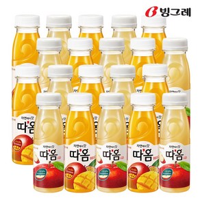 빙그레 따옴 주스 235ml 사과 10병+애플망고 10병