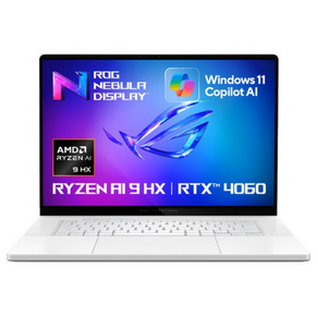 에이수스 2024 ROG 제피러스 G16 라이젠9 라이젠 AI 300시리즈 지포스 RTX 4060 GA605WV-QR071W, 플래티넘화이트, 1TB, 32GB, WIN11 Home