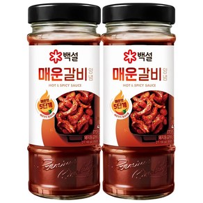 백설 매운갈비양념, 2개, 490g