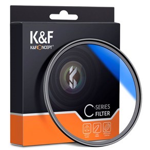 K&F Concept 77mm HMC UV 필터 블루코팅 Blue-Coated Slim MC UV Filte (77mm) - Japan AGC Glass