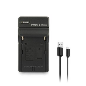 소니 NP-F550 F750 F770 F960 F970 USB 싱글 호환충전기, 충전기 단품, 1개