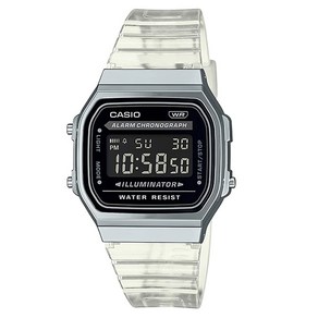 [CASIO] 카시오 A168XES-1B 공용 투명밴드 전자시계