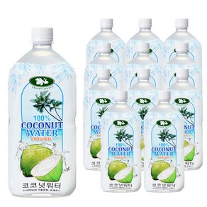 해피웰 코코넛워터 1 000ml(고당도) 대용량, 12개, 1L