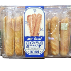 트레이더스 밀크브레드 (32g x 15개) 480g 우유빵, 32g, 15개