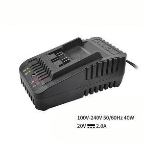 웍스 20V 고속 배터리충전기 듀얼 2Ah WA3924 WA3927, 20V 듀얼 충전기, 1개, 상세페이지 참고, 20V 듀얼 충전기