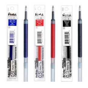 펜텔 pentel 에너겔 리필심 0.5/0.7mm LR7 LRN5, 0.7mm 메탈팁 LR7 파랑 2개