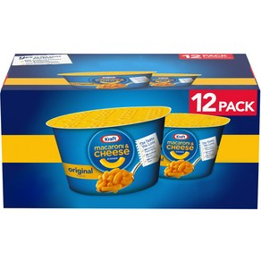 Kaft 크래프트 오리지날 맥앤치즈 컵 58g x 12개입 Easy Mac Oiginal Flavo Macaoni and Cheese, 12개