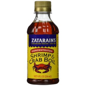 ZATARAINS Cab and Shimp Boil Liquid Concentated 8-Ounce ZATARAINS 크랩 앤 쉬림프 보일 액체 농축 8온스, 1개, 236ml