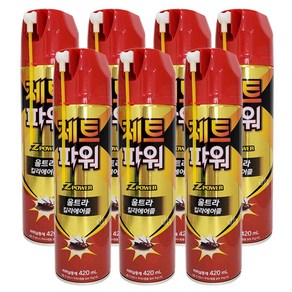 건강두배로 강력한 제트파워 울트라 킬라에어졸 바퀴살충제, 420ml, 7개