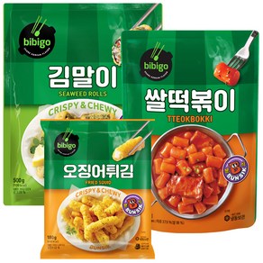 비비고떡볶이튀김세트(쌀떡볶이+김말이튀김+오징어튀김)