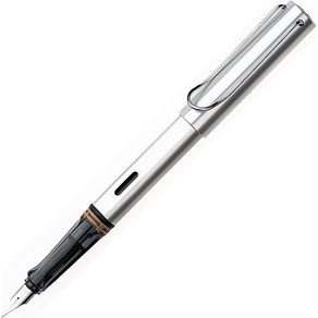 LAMY 라미 만년필 EF 극세자 얼스터 화이트 실버 L25WS-EF 양용식 한정, UEF, 검은색