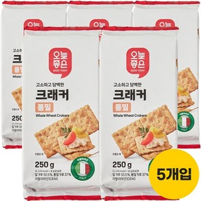 오늘좋은 크래커 통밀 기획 250g*5개, 5개, 250g