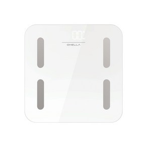 오엘라 스마트 체중계, 화이트, OH-BS01BLWH(White), 1개