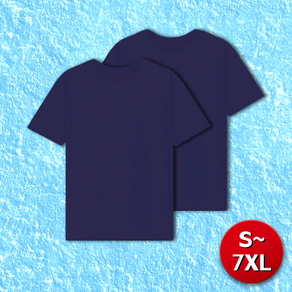 2p 쿨티셔츠 헬스복 기능성반팔 빅사이즈 4XL 5XL 6XL 7XL 쿨론티 냉감 운동복 2장 패키지