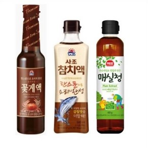 사조 꽃게액젓+참치액젓 500ml+매실청 전참시 이영자 전현무 바질김치 파김치 레시피 김장재료 국산 꽃게함량 75%, 1세트