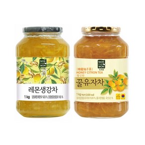 오너클랜 [녹차원] 과일차세트 레몬생강차1KG+꿀유자차1kg