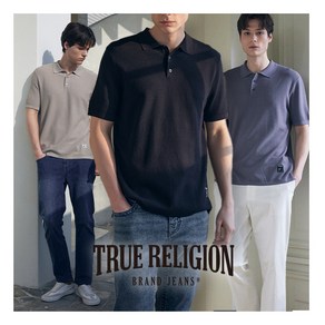 [트루릴리전] (TRUE RELIGION) 24SS 남성 니트 카라티셔츠 3종