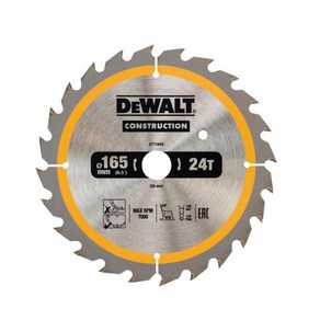 Auri 디월트 DT1949 목재용 팁쏘 6.5인치 24날 1.65T 원형톱날