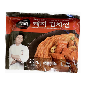 코스트코 백종원의 빽쿡 돼지 김치찜 2.6kg 냉장/일반박스 발송