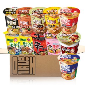 알뜰애 농심 누들핏 6종+신라면 소컵+짜파게티범벅 소컵+오뚜기 컵누들 우동+컵누들 찜닭+까르보불닭 1개씩, 1세트