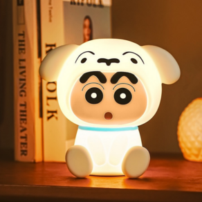 [당일출고]짱구 무드등 흰둥이 무드등 3색 짱구 흰둥이 조명 밝기조절 인테리어 조명 수유등 취침등 선물 애니메이션