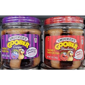 SMUCKER'S 스머커스 구버 잼 340g (포도 딸기 땅콩버터잼) / 2종 택1 / 미국, 1개, 1.포도땅콩버터잼