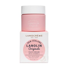 뉴질랜드 Lanocreme 라놀린 오리지널 페이스 크림 비타민 E 모이스쳐 100g