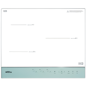 하츠인덕션3구 IH-3606TTLW 화이트인덕션3구, 그레이, 그레이