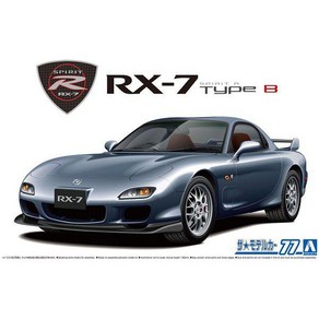 AOSHIMA 아오시마 더 모델 자동차 시리즈 No.77 마쓰다 FD3S RX-7 스피릿 R타입 B'02 [1/24 스케일 프라모델], 단일, 1개