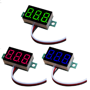 디지털 전압계 0.36인치 2선식 DC 5V ~ 30V 빨강, 1개