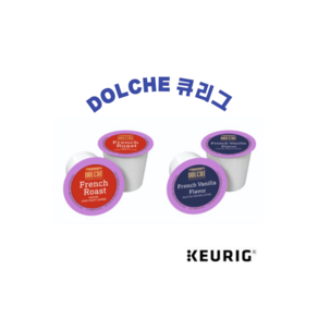 DOLCHE 2종 프렌치 로스트 바닐라 대용량 큐리그 캡슐 커피, 프렌치바닐라(72개입), 9g, 72개