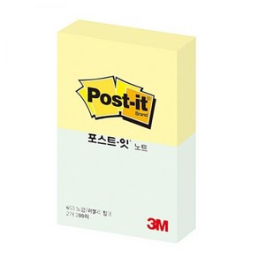 [그린에버] 3M 포스트잇 노트 노랑/애플민트 200매 51mmX38mm 653-2