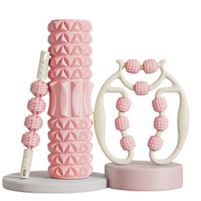 MOTRIA 휴대용 홈트인 EVA 마사지 폼롤러 SZ-C-01, 핑크, 1개