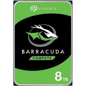 Seagate BaaCuda 내장 하드 드라이브 8TB SATA 6Gbs 256MB 캐시 3.5인치ST8000DM004기계식 디스크, 1개