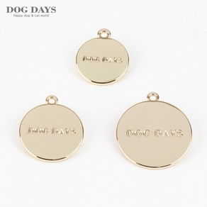 DOG DAYS 원형골드 펜던트(무료 각인), 소, 1개