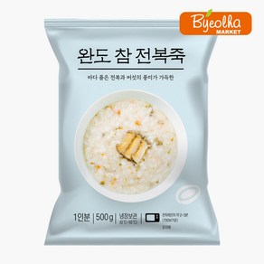 새싹푸드 완도 참전복죽 500g 냉장 간편죽 건강 영양식 아침 식사대용 파우치 죽 간식, 1개